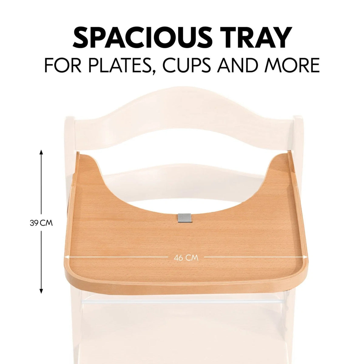 Hauck Alpha Wooden Tray - Natural