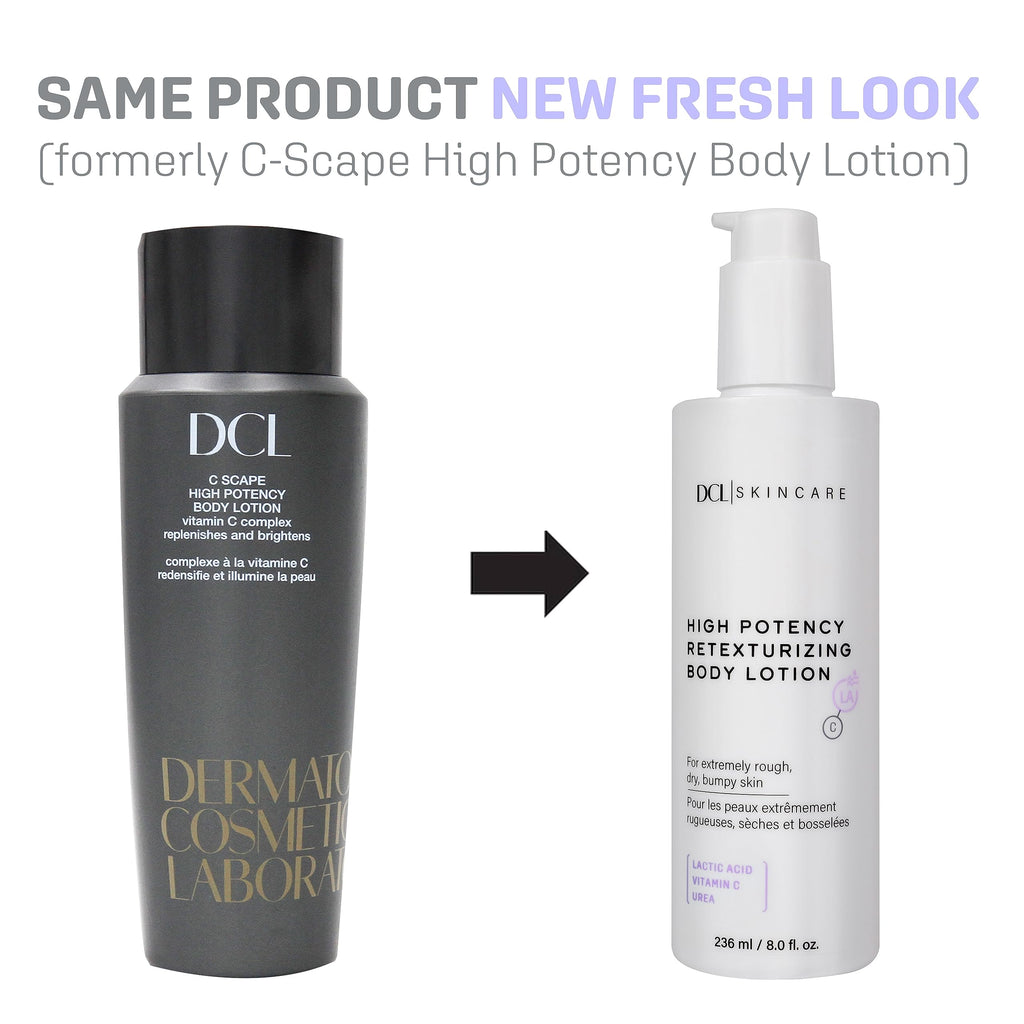 DCL Skincare High Potency Retexturizing Body Lotion – 8 fl oz