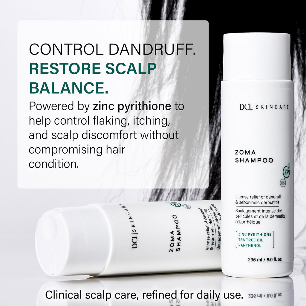 DCL Zoma Dandruff Control Shampoo with Zinc Pyrithione – 8 fl oz
