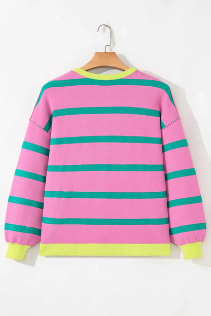 Urban Stripe Loose Cardigan Women UK