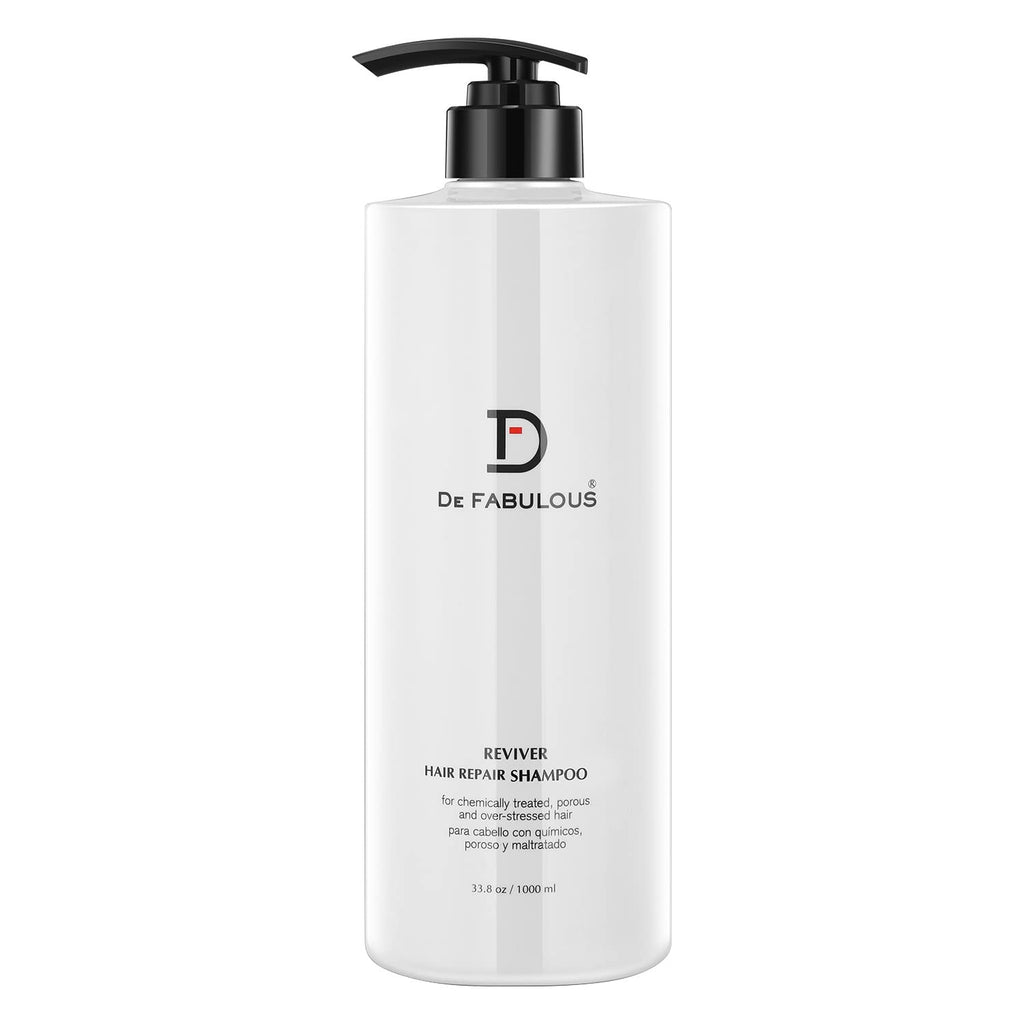 De Fabulous Reviver Hair Repair Shampoo 33.8 oz - Sulfate-Free Strength for Chemically Treated Hair
