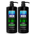 Dead Sea Collection Peppermint Men’s 3-in-1 Body Wash – Pack of 2 (33.8 fl oz each)