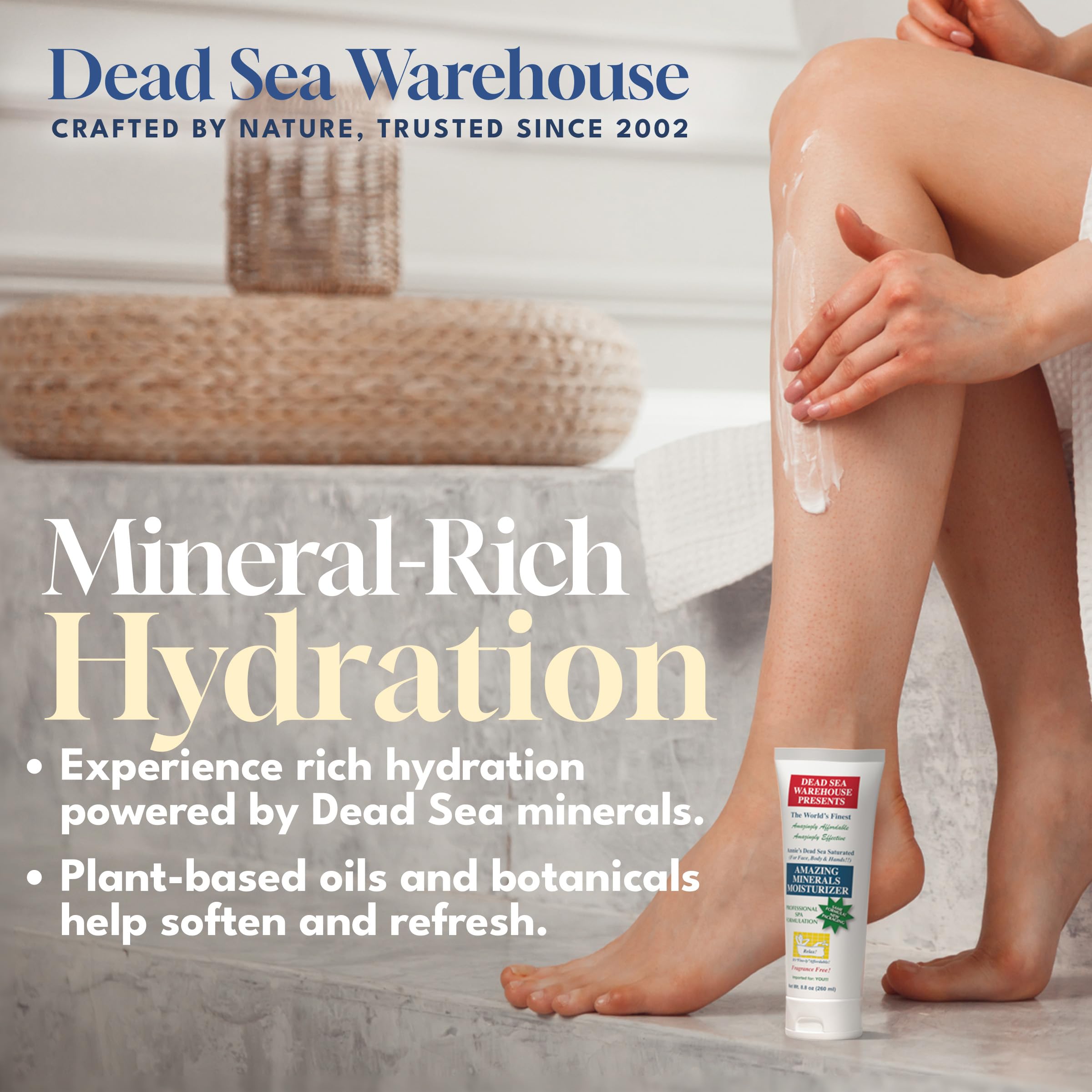 Dead Sea Warehouse Amazing Minerals Moisturizer - Fragrance Free 2-Pack
