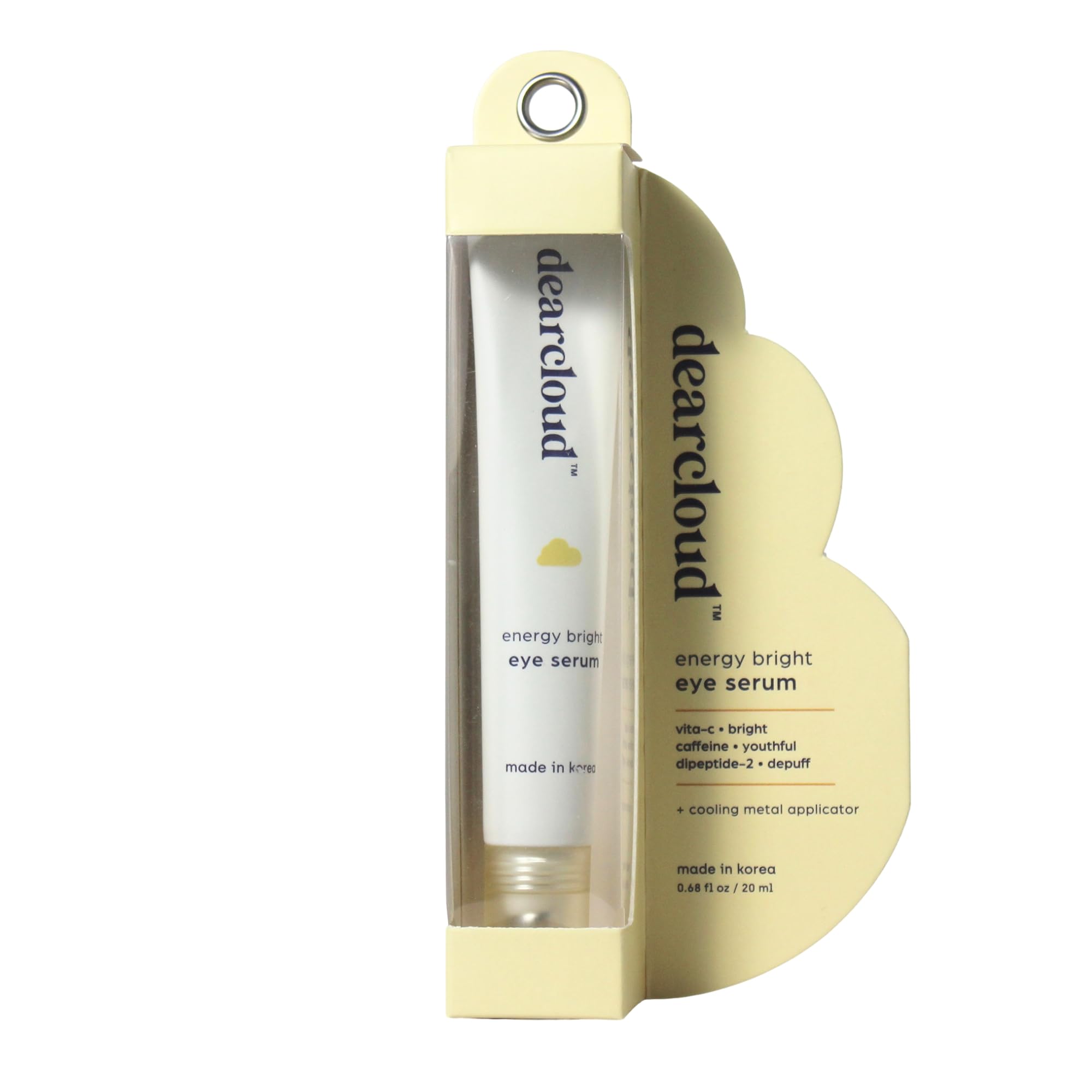 dearcloud Energy Eye Serum – Vitamin C + Dipeptide-2 for Puffiness & Dark Circles | Korean Skincare