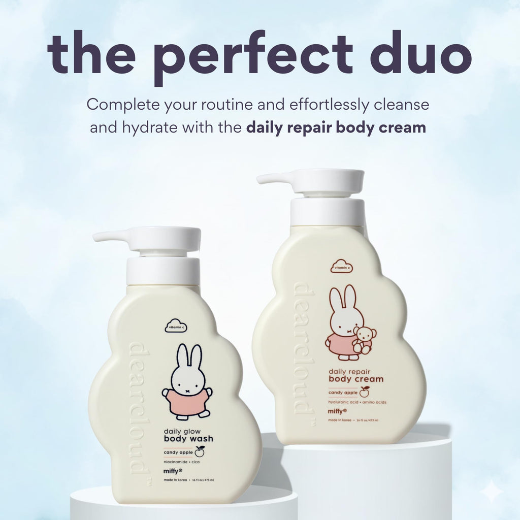 Dearcloud Miffy Daily Glow Body Wash – Niacinamide, Cica & Vitamin C