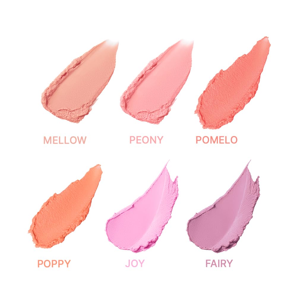 DEARDAHLIA Petal Blur Cream Blush (Peony) – Lightweight, Buildable Vegan Cream-to-Powder Blush