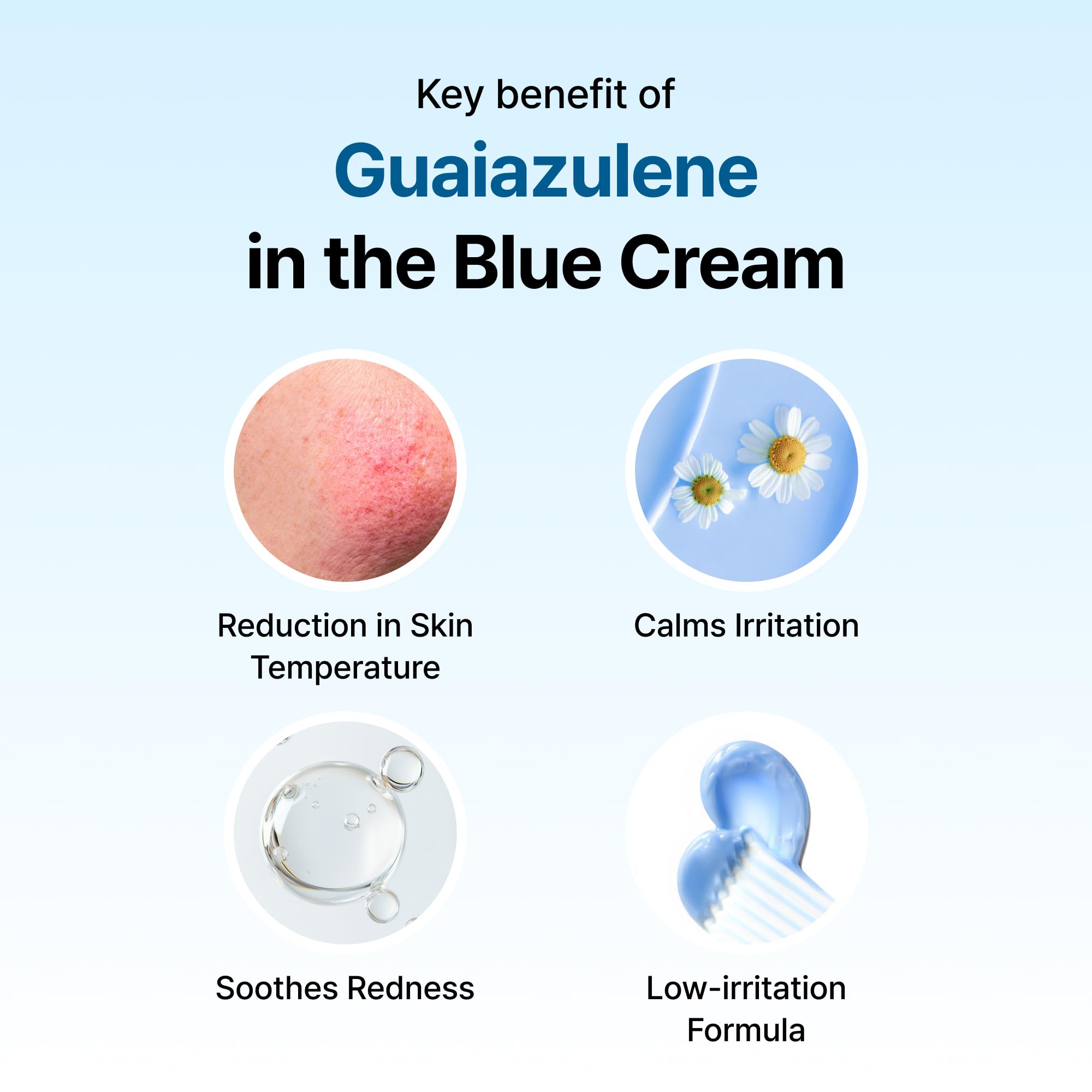 DearKlairs Midnight Blue Calming Cream – Lightweight Redness-Relieving Moisturizer for Oily & Sensitive Skin (1.05 Fl Oz)
