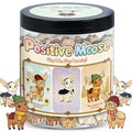 DEARMINE Positive Christmas Moose Jar — 60 Daily Affirmation Cards | Cozy Gift for Coworkers, Teachers & Friends