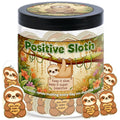 DEARMINE Positive Sloth Jar with 60 Affirmation Cards – Mindfulness Gift & Desk Decor