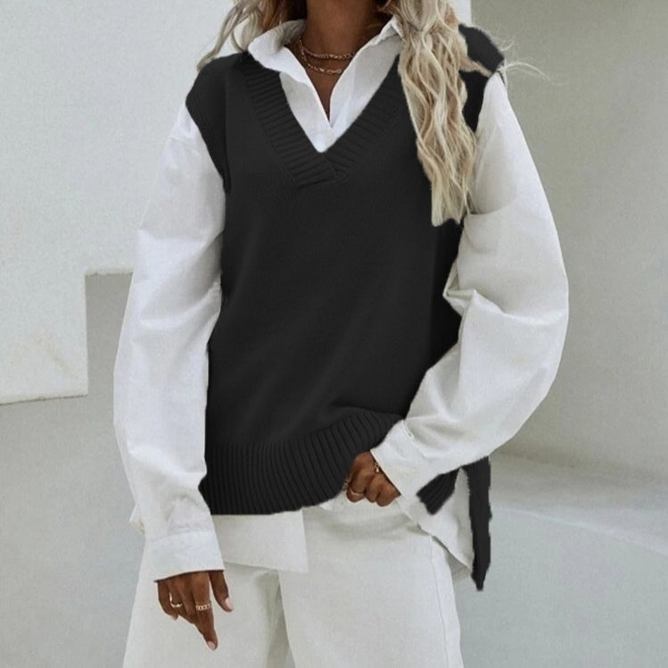 New Style Sleeveless Knitted Vest For Women