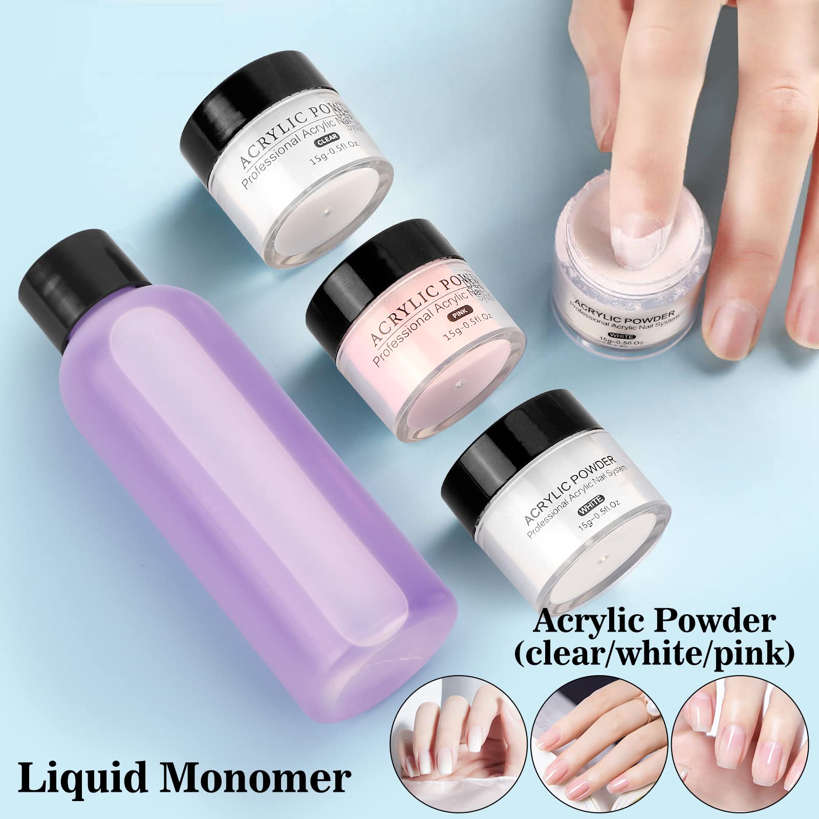 Deciniee Practice Hand for Acrylic Nails Kit - All-in-One Nail Training Set