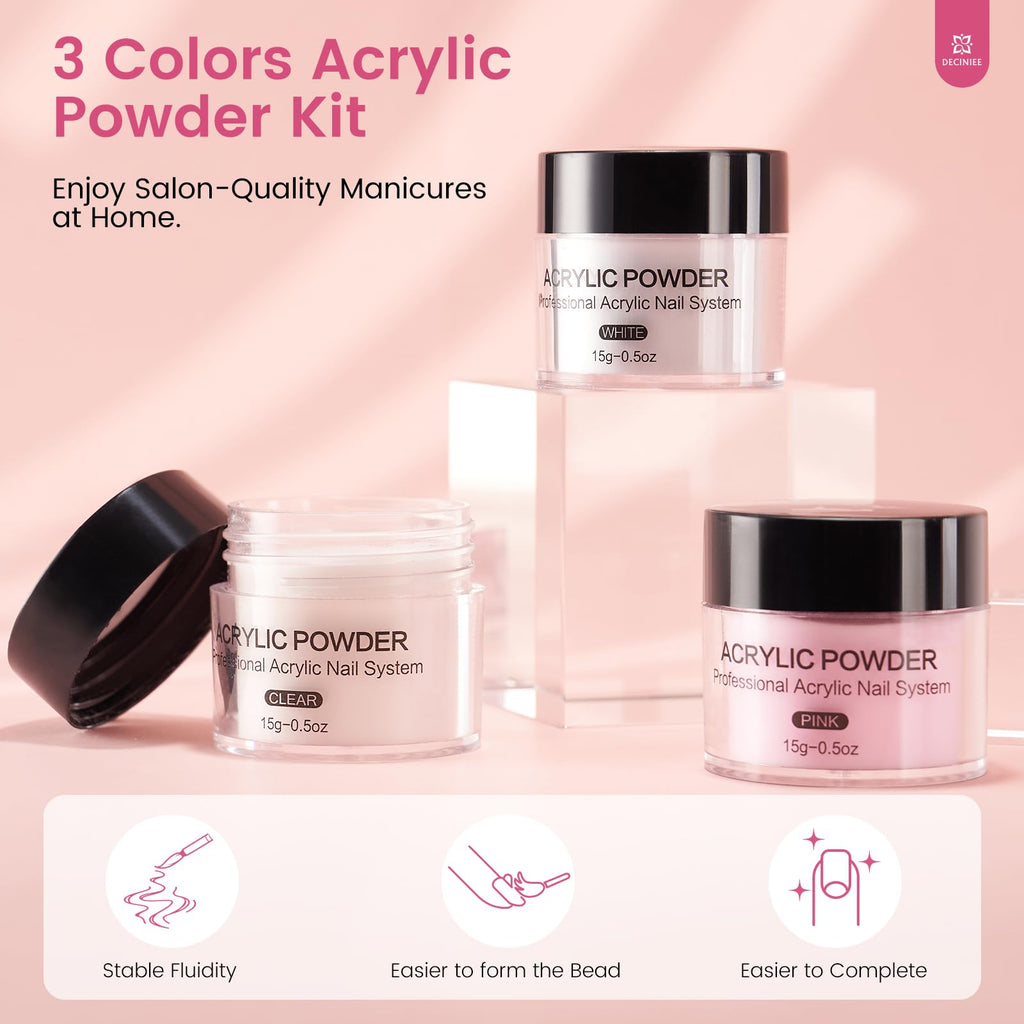 Deciniee Practice Hand for Acrylic Nails Kit — Silicone Nail Training Hand for Beginners