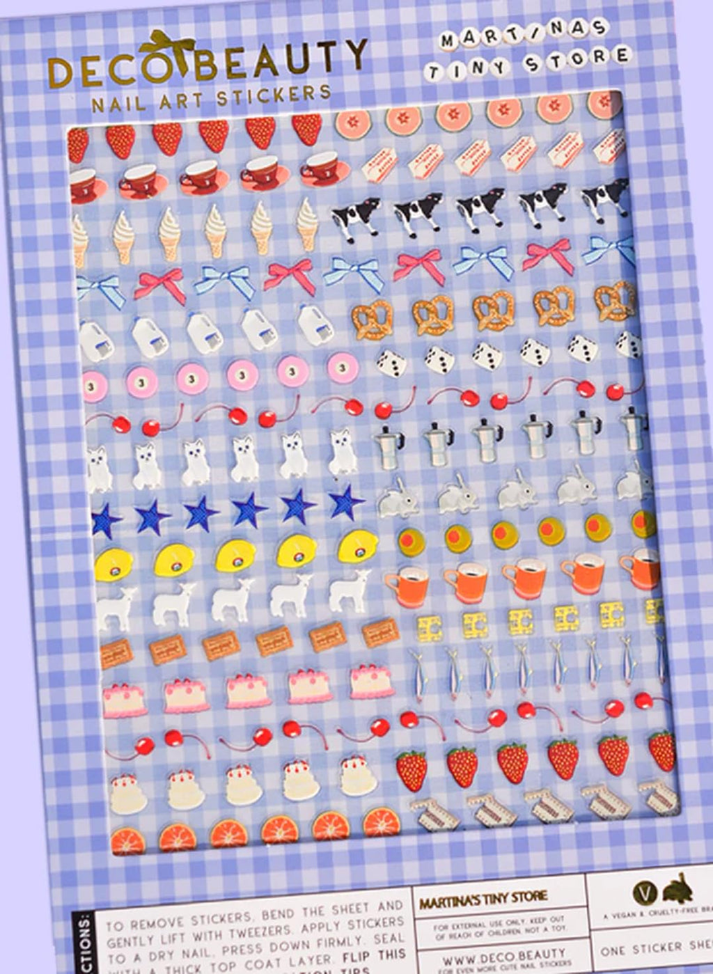 Deco Beauty MARTINA'S Tiny Store X — Ultra-Thin Nail Art Stickers for DIY Manicures