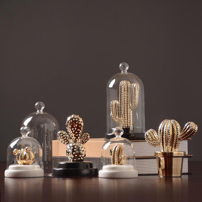 Decoration: A Set Of Four Cactus