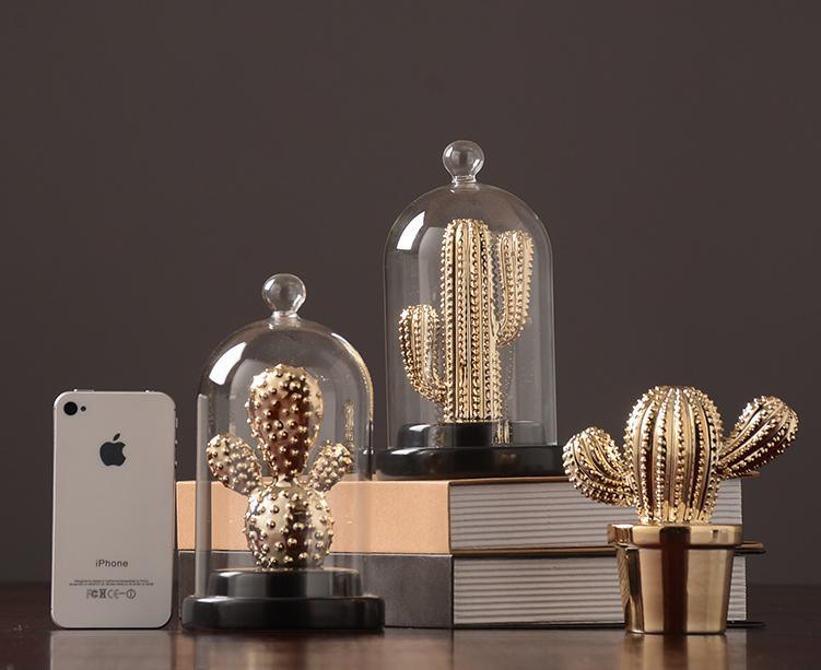 Decoration: A Set Of Four Cactus