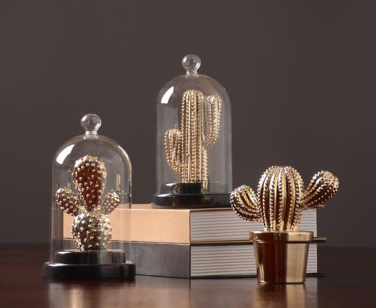 Decoration: A Set Of Four Cactus
