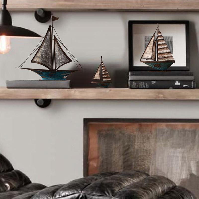 Decoration: A Set Of Three Sailboats