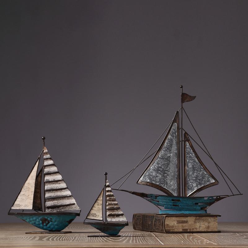 Decoration: A Set Of Three Sailboats