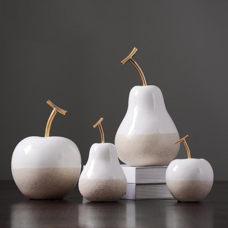 Decoration: A Set Of Two Apple and Two Pears