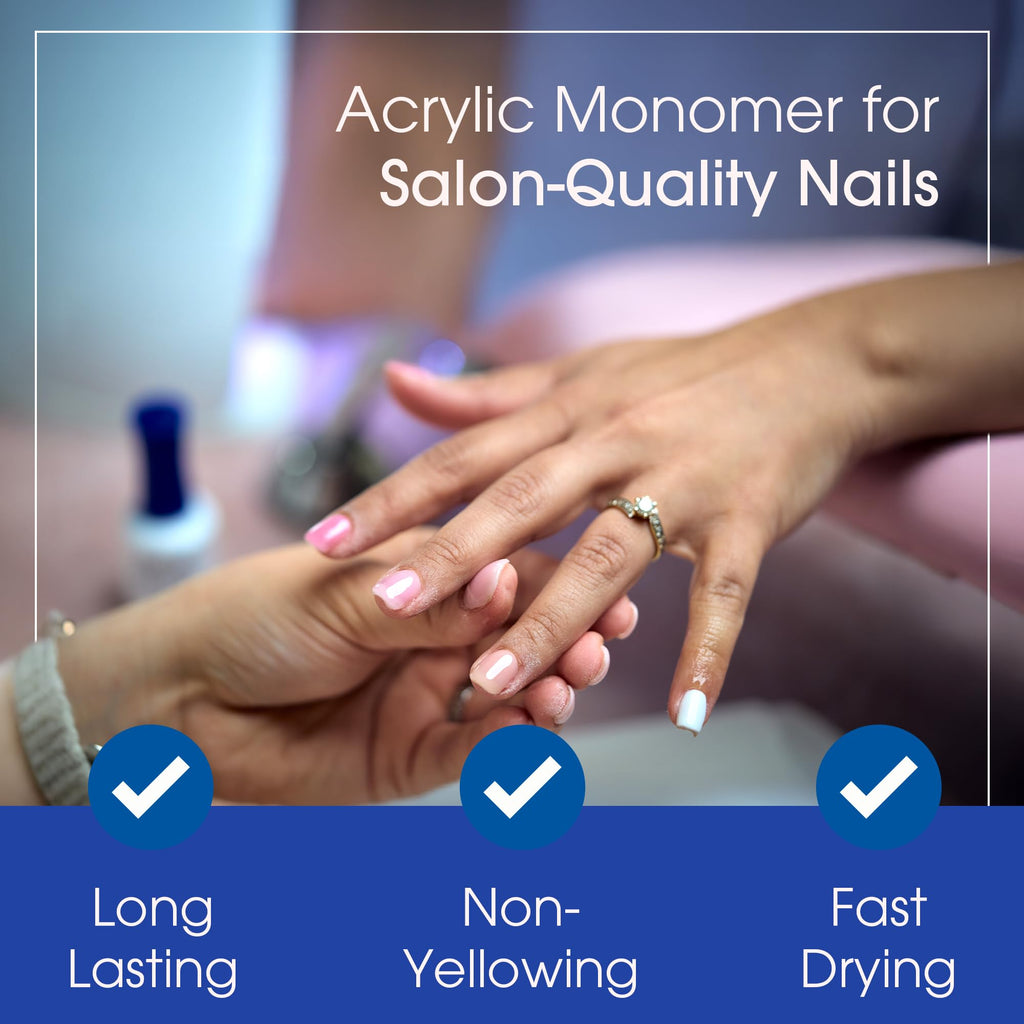 DeEnti Nomma Plus Professional Liquid Monomer – Non-Yellowing EMA Nail Liquid (8oz)