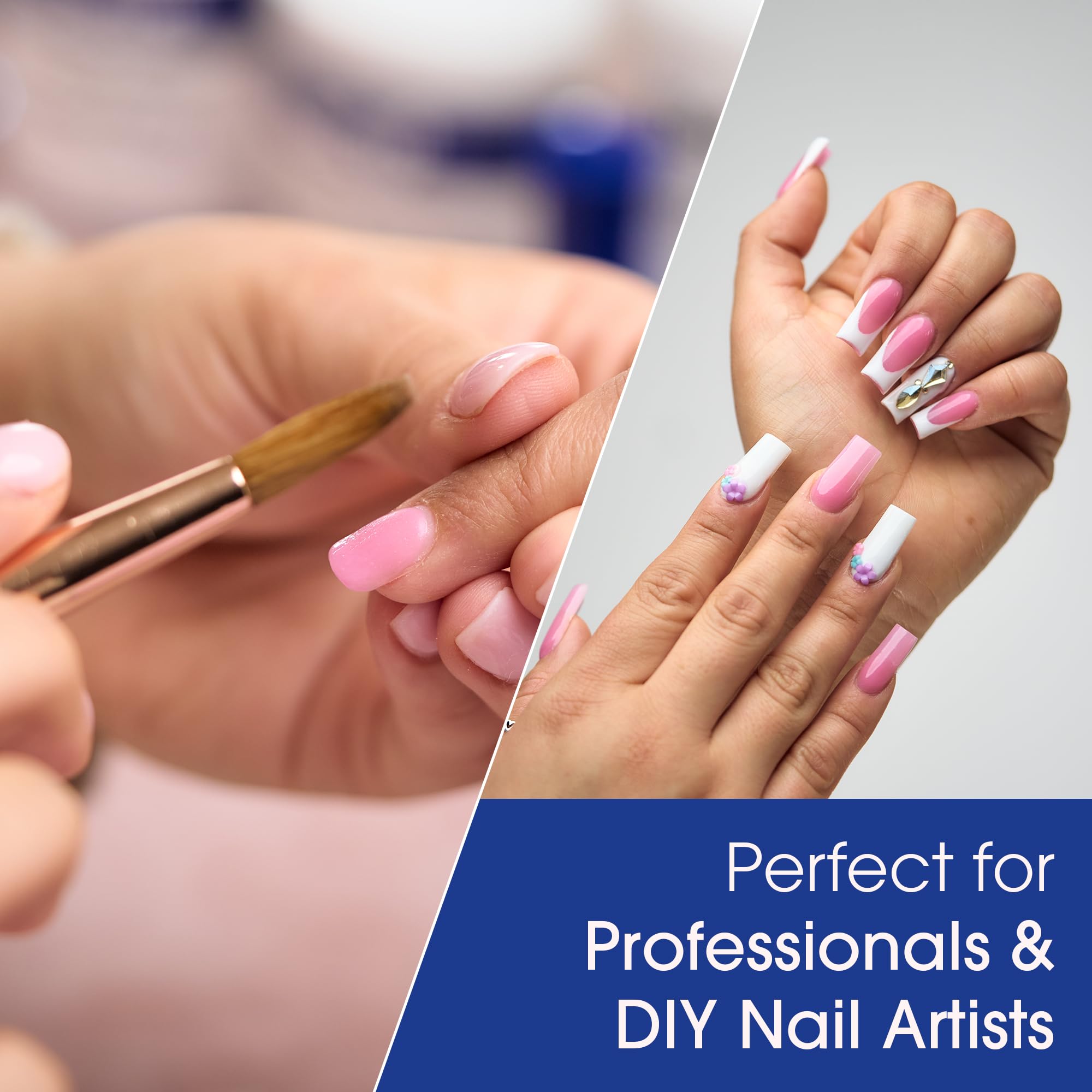 DeEnti Nomma Plus Professional Liquid Monomer – Non-Yellowing EMA Nail Liquid (8oz)