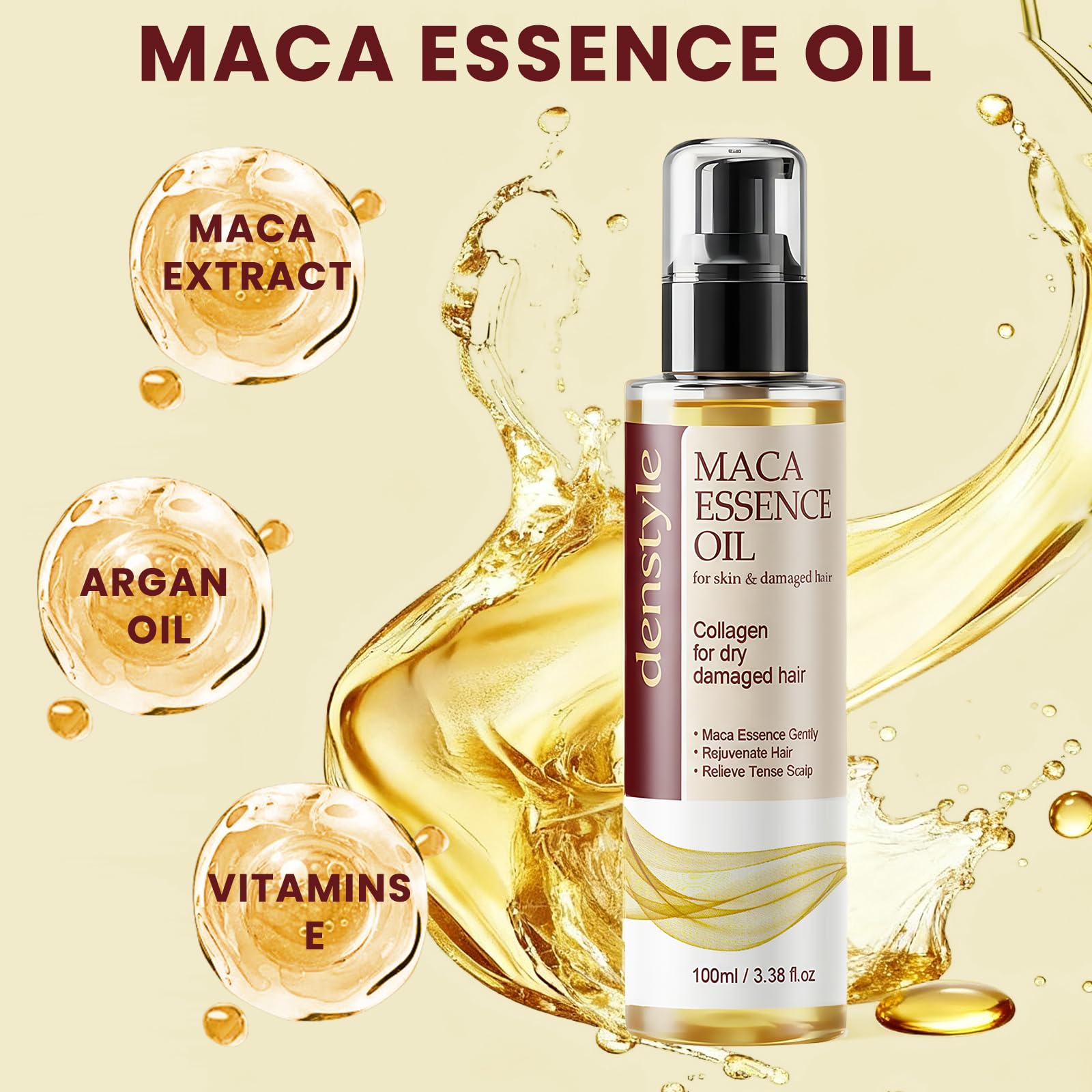 Collagen Hair Mask & Argan Oil Set – Deep Conditioning for Damaged Hair (3.38 fl oz + 7.06 oz)