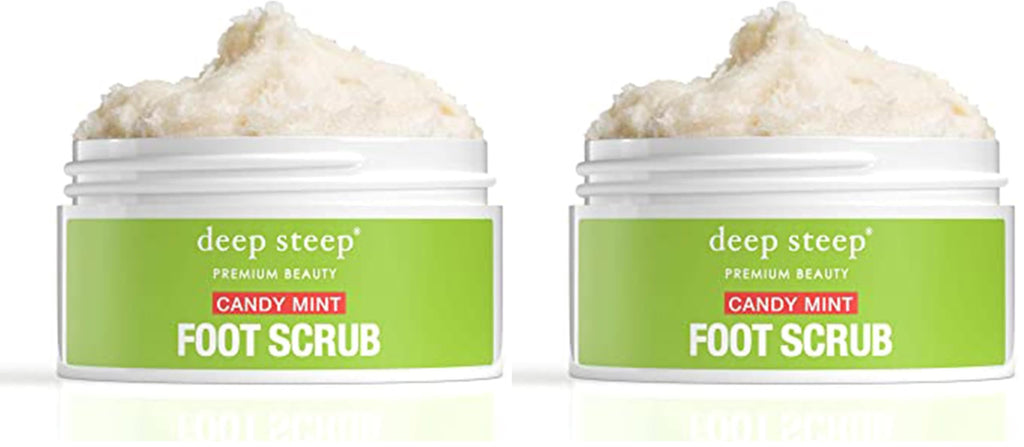 Deep Steep Candy Mint Foot Scrub – 8 oz (Pack of 2)
