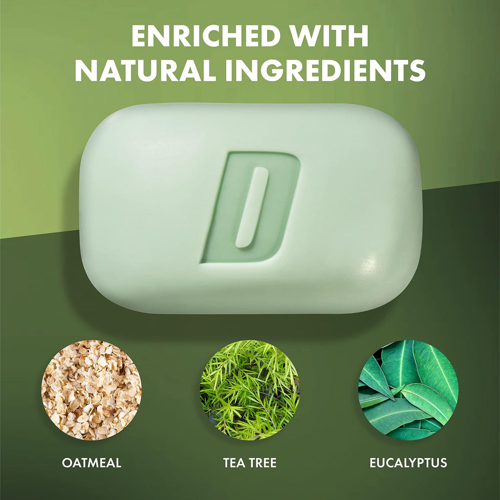 Defense Acne Care Bar Soap 4.2oz – 2% Salicylic Acid, Tea Tree & Eucalyptus, Oatmeal