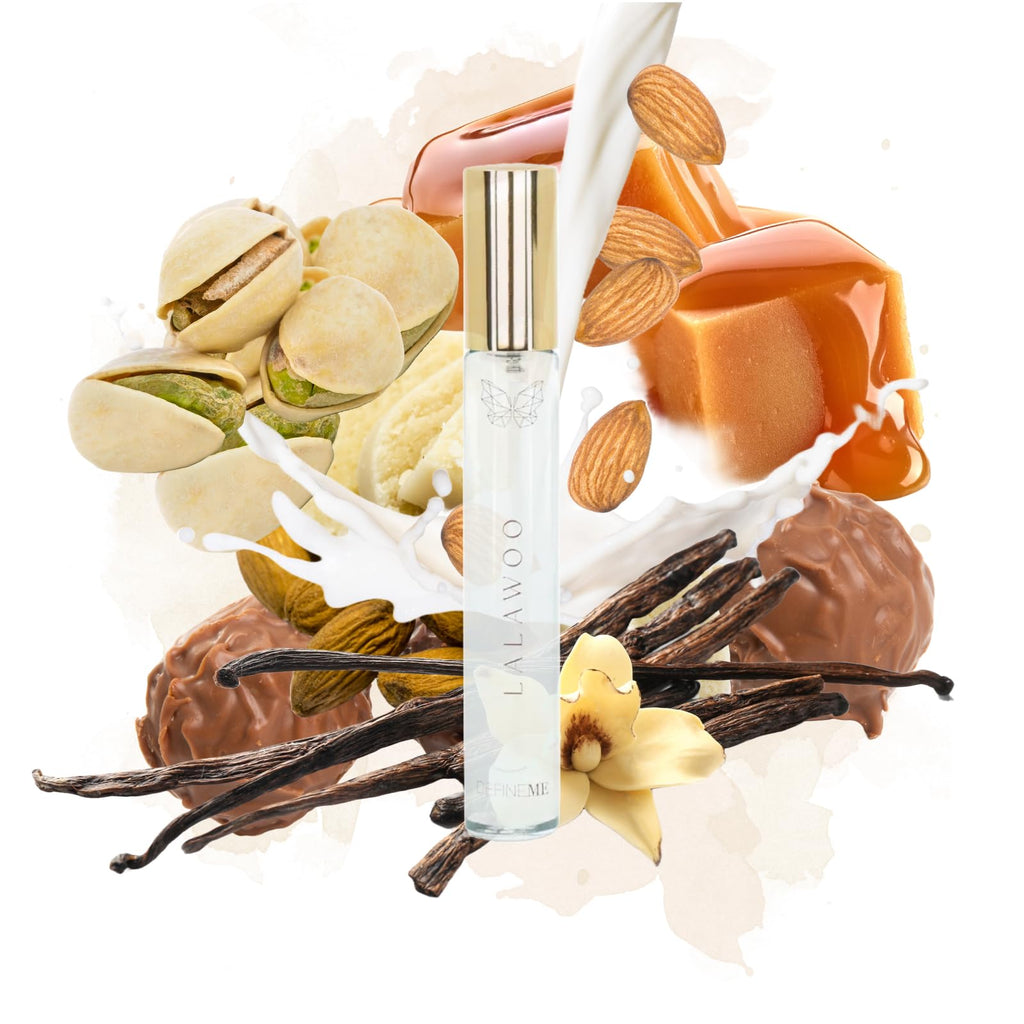 DefineMe Lalawoo Perfume Mist – Pistachio Vanilla, 0.3 oz Travel Size