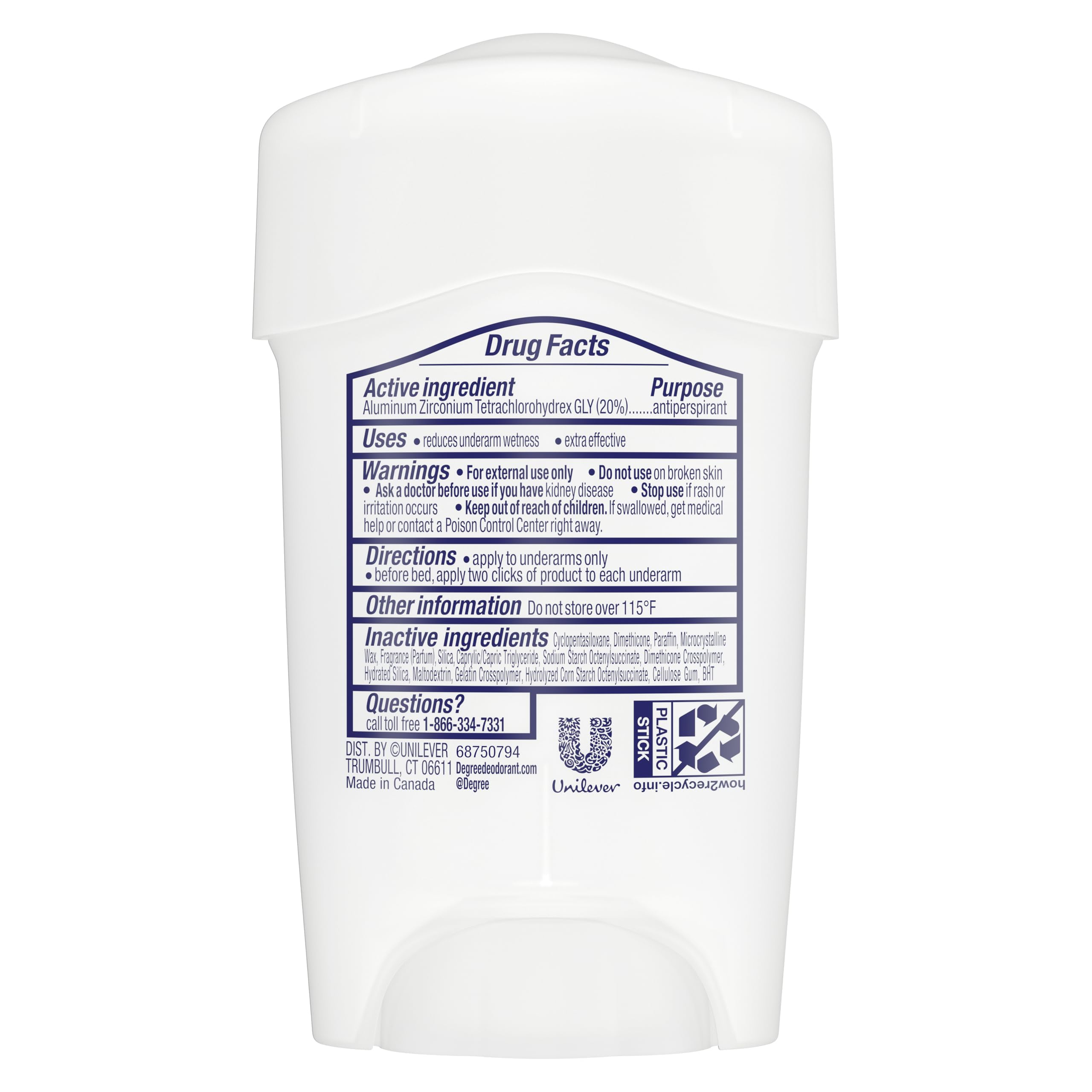 Degree Clinical Protection Shower Clean Antiperspirant Deodorant for Women – 3-Pack, 1.7 oz