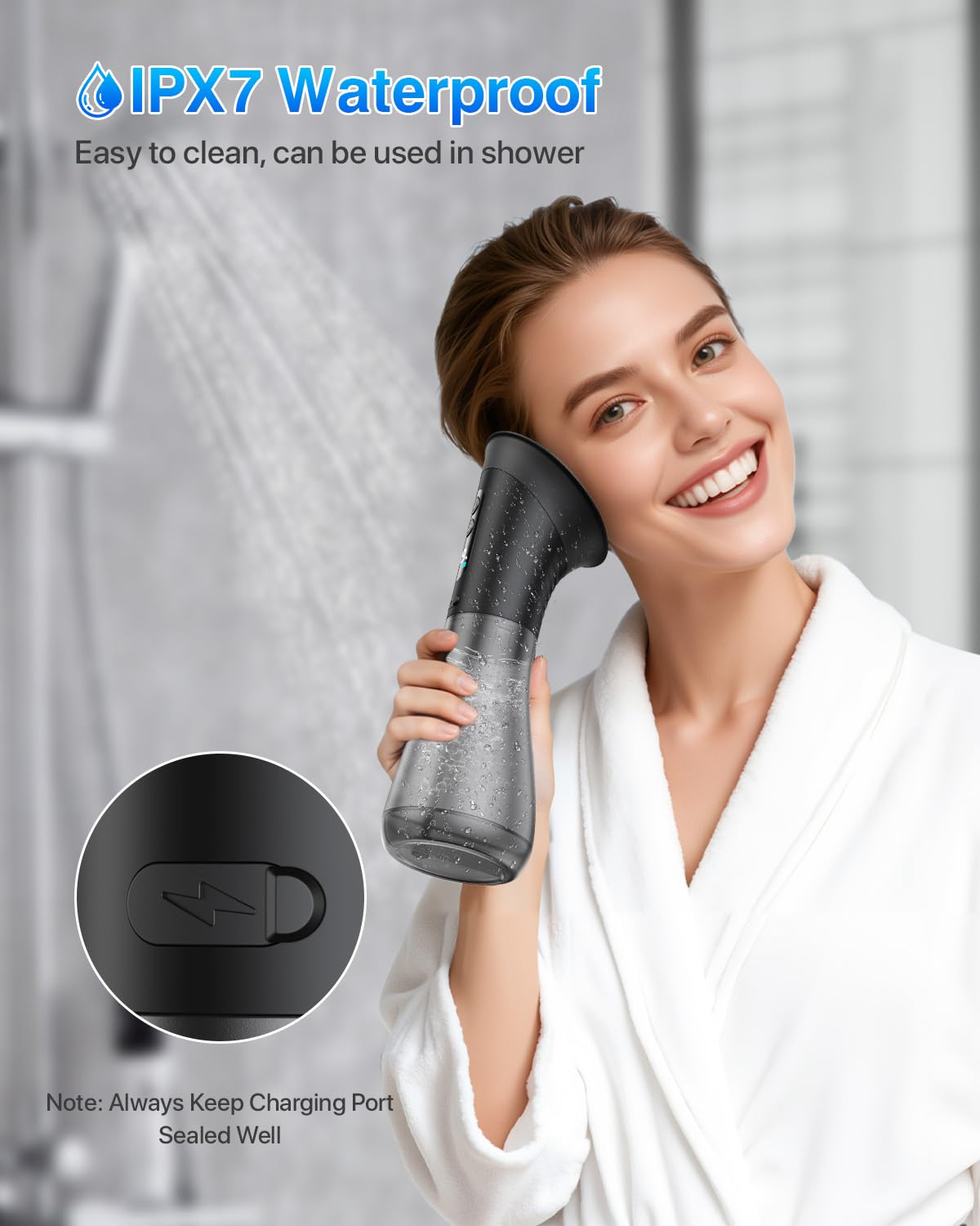 DEJUNPIOOL Ear Wax Removal Kit - Safe 3-Mode Ear Cleaning, IPX7, 5000mAh