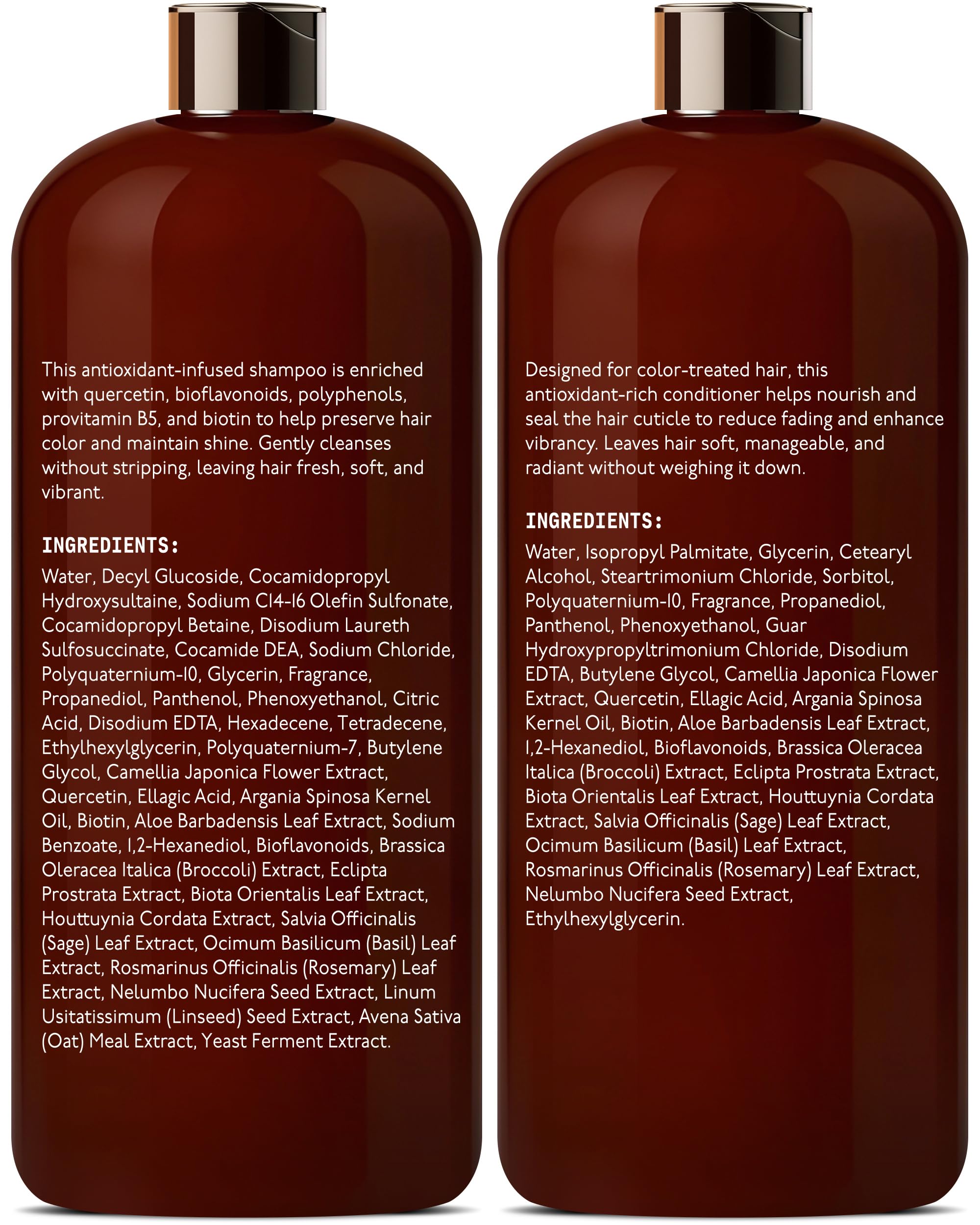 DEL SUR Color Safe Shampoo & Conditioner Set – Color Protect & Hydration (16 oz each)