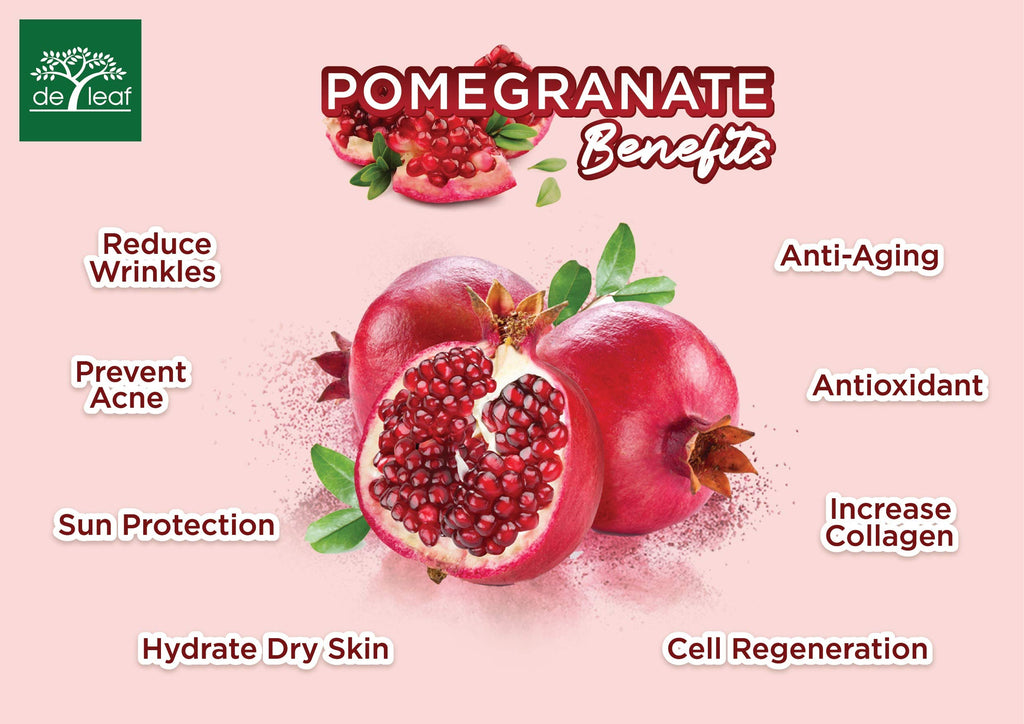 DE LEAF THANAKA Pomegranate Bar Soap – Ageless Glow, Deep Cleansing & Hydration (3 x 100 g)