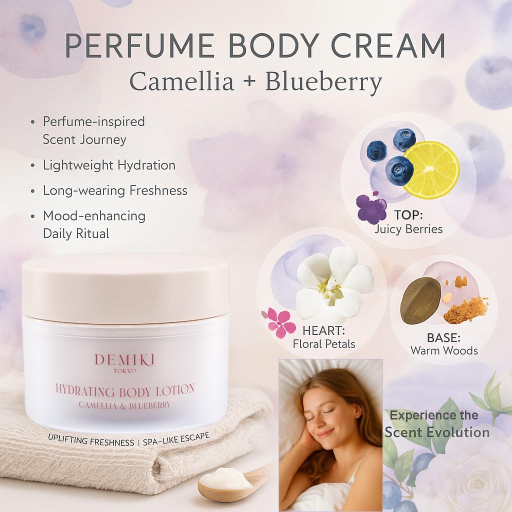 DEMIKI Body Lotion with Squalane & Amino Acids – Hydrating Moisturizer for Dry Skin