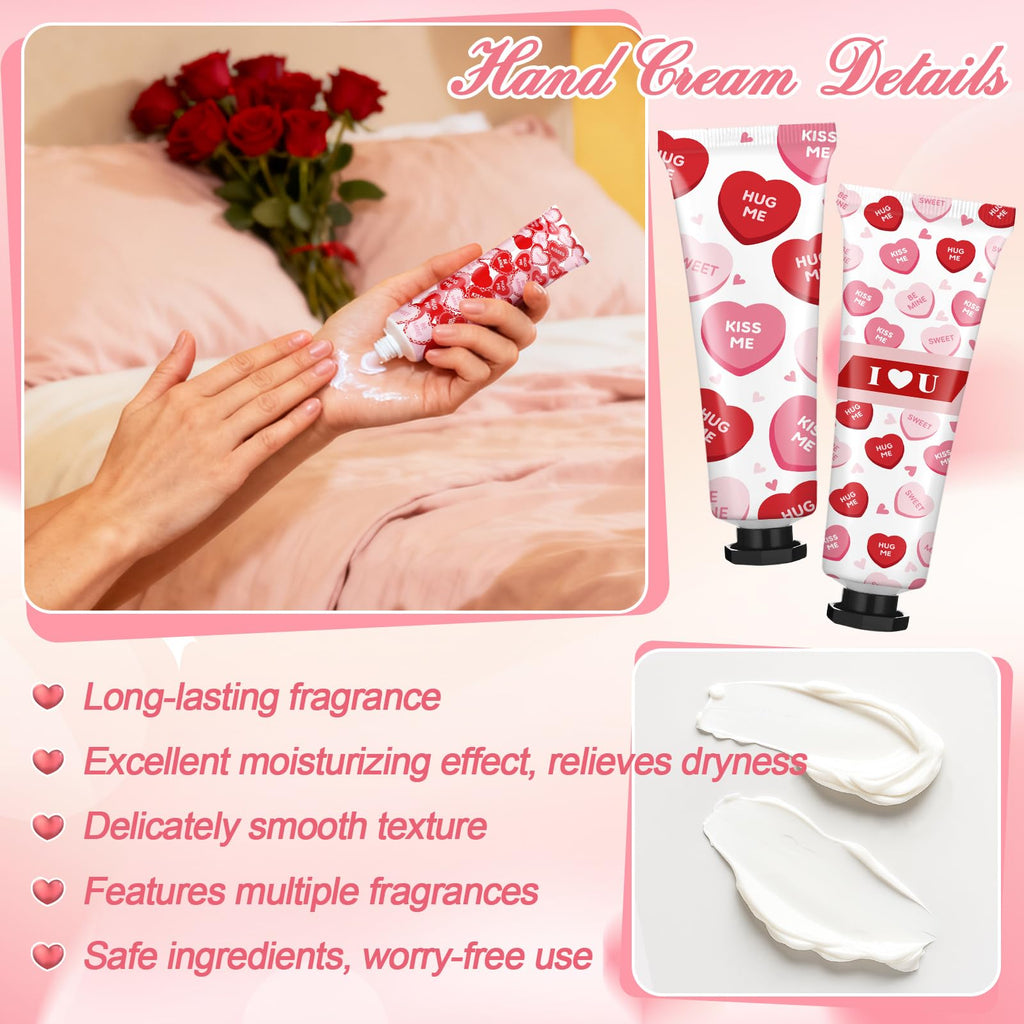 Demissle 18-Set Valentine Hand Cream & Lip Balm Gift Set – Party Favors