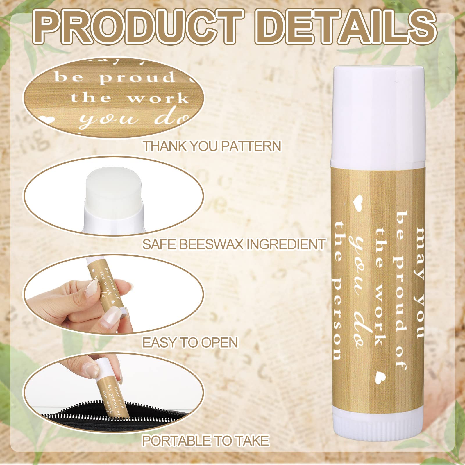 Demissle 100 Pcs Lip Balm You're The Balm Teacher Appreciation Gift – Bulk Lip Balm Favors