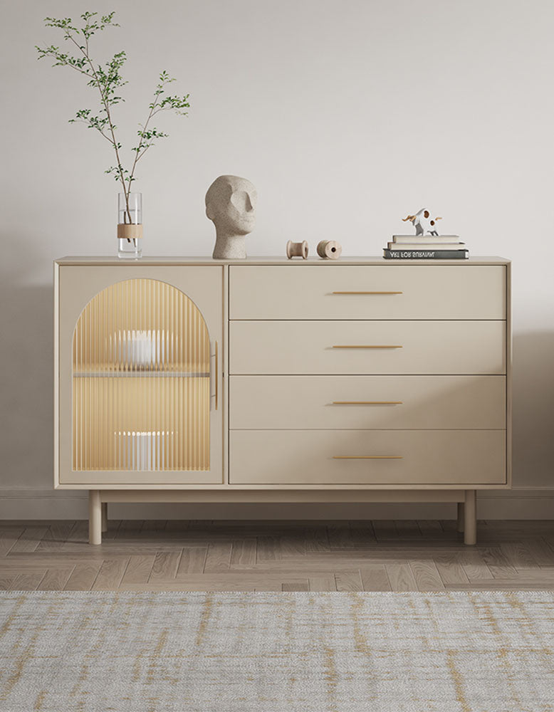 Clear Single Door Sideboard, Four Layers