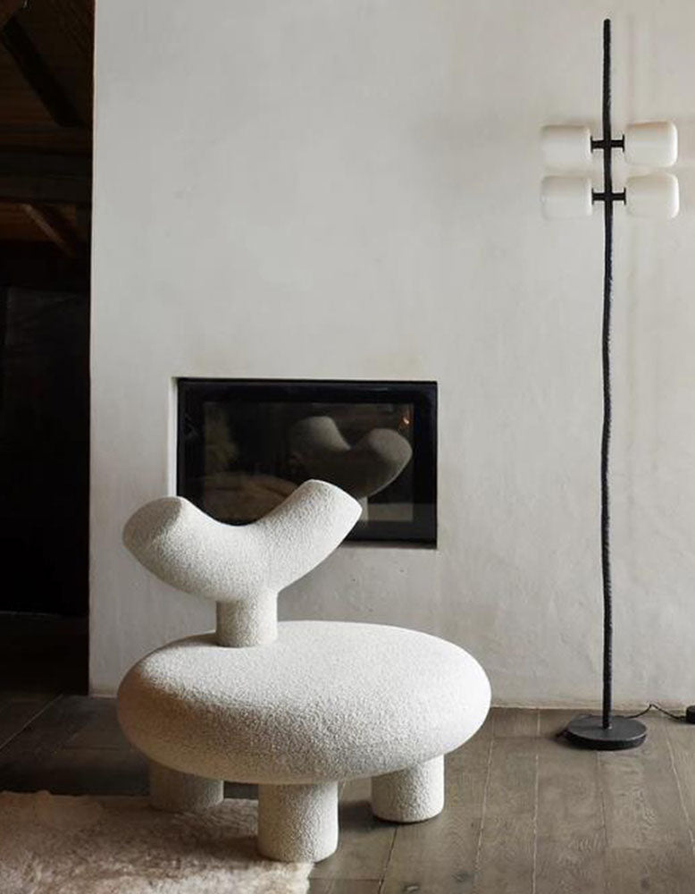 T Shapte Sheep Armchair, Cashmere wool