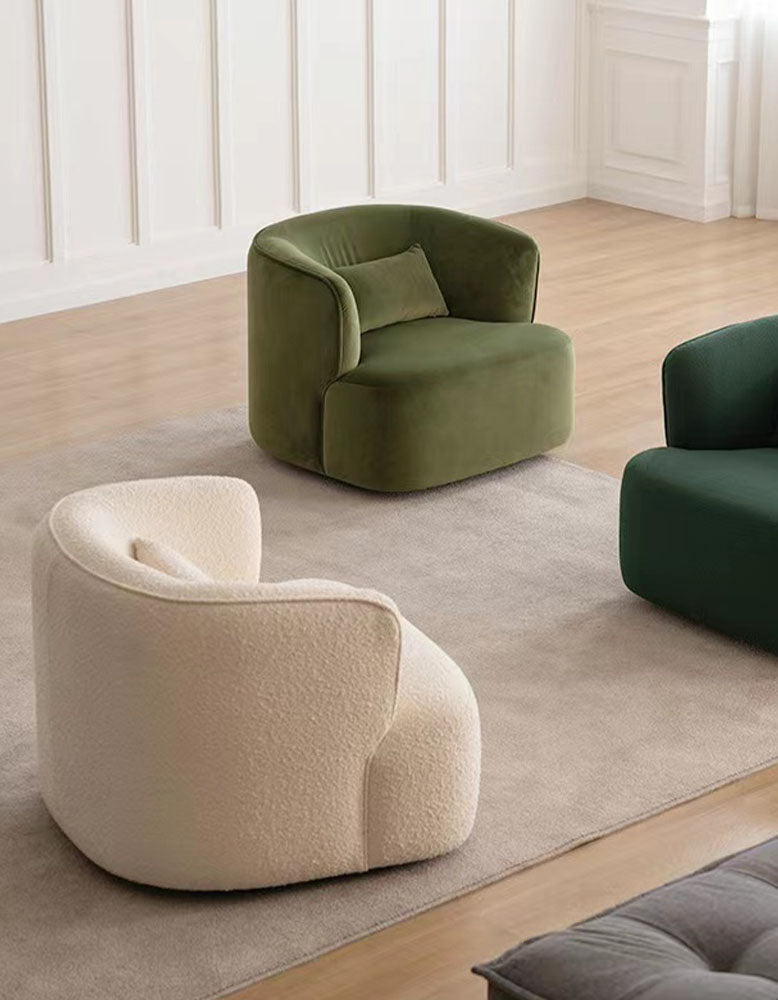 Janet Armchair, Velvet/Boucle