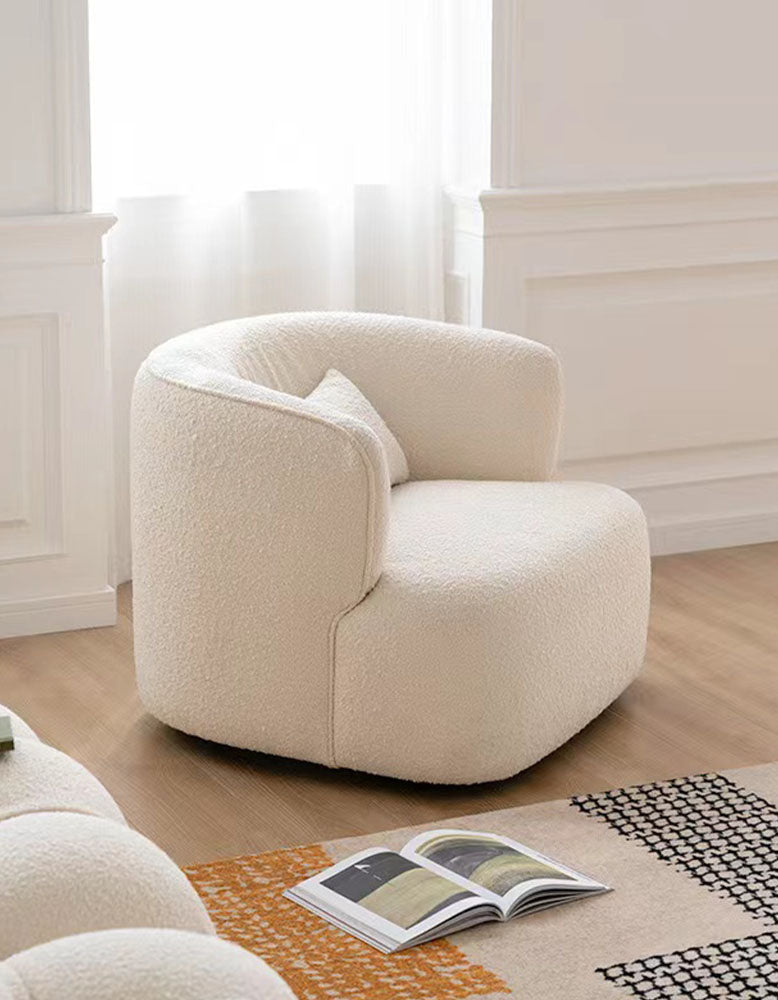 Janet Armchair, Velvet/Boucle
