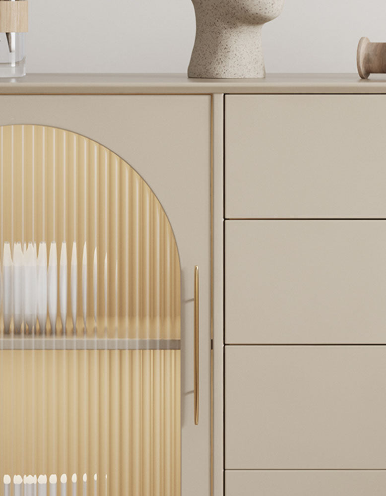 Clear Single Door Sideboard, Four Layers