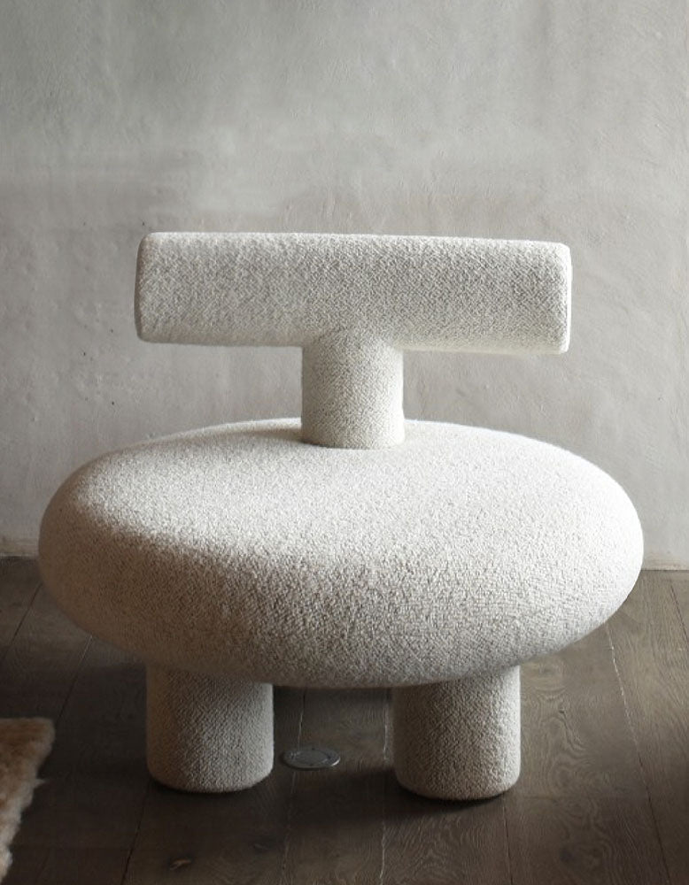 T Shapte Sheep Armchair, Cashmere wool