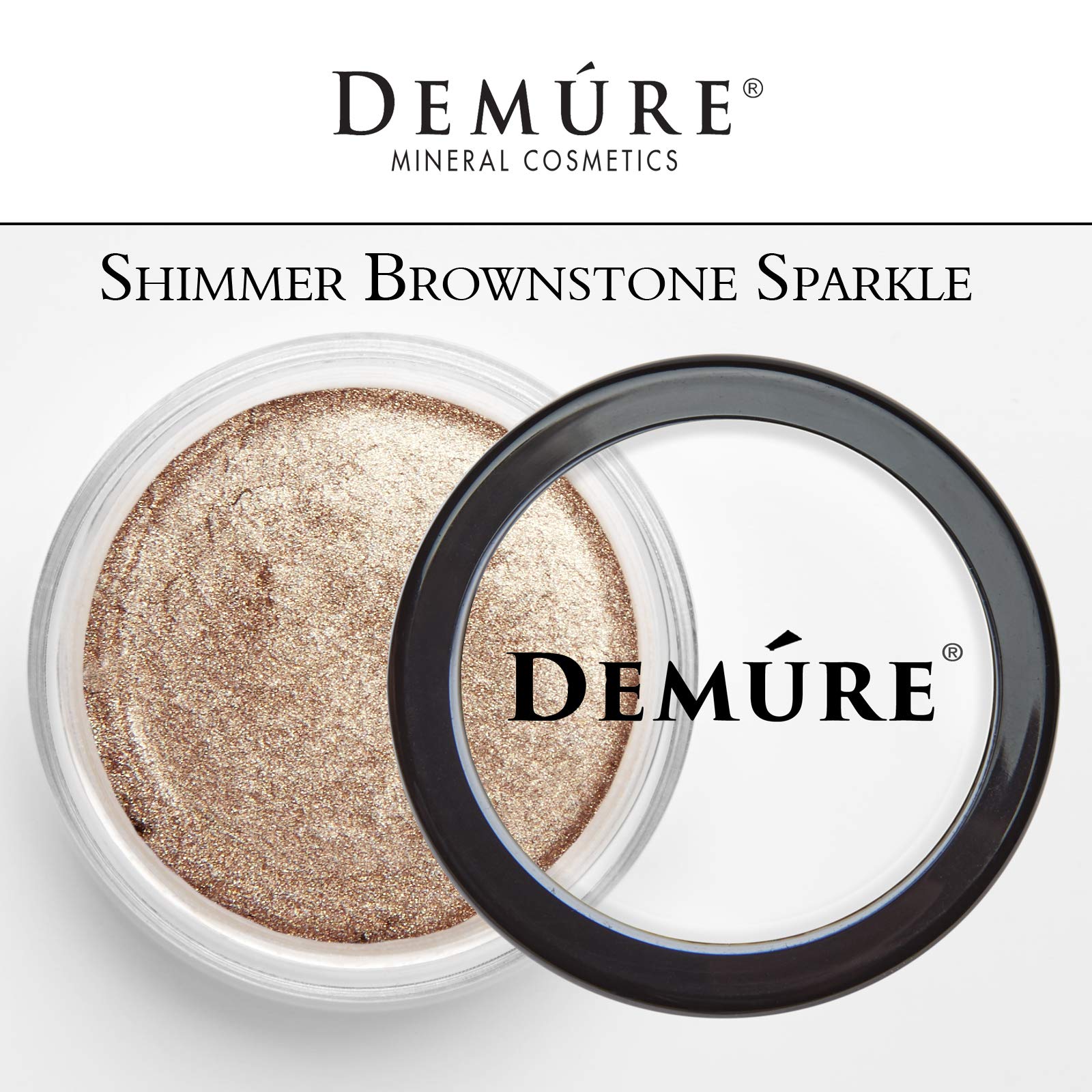 Demure Mineral Eye Shadow – Brownstone Sparkle | 33 Natural Shimmer Minerals