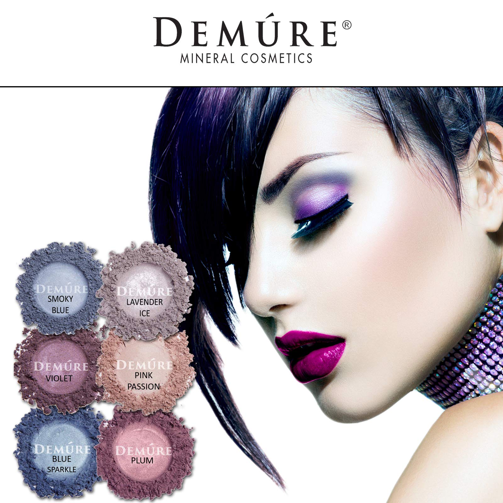 DEMÚRE Demure Mineral Eye Shadow Lavender Ice – Shimmer Loose Powder