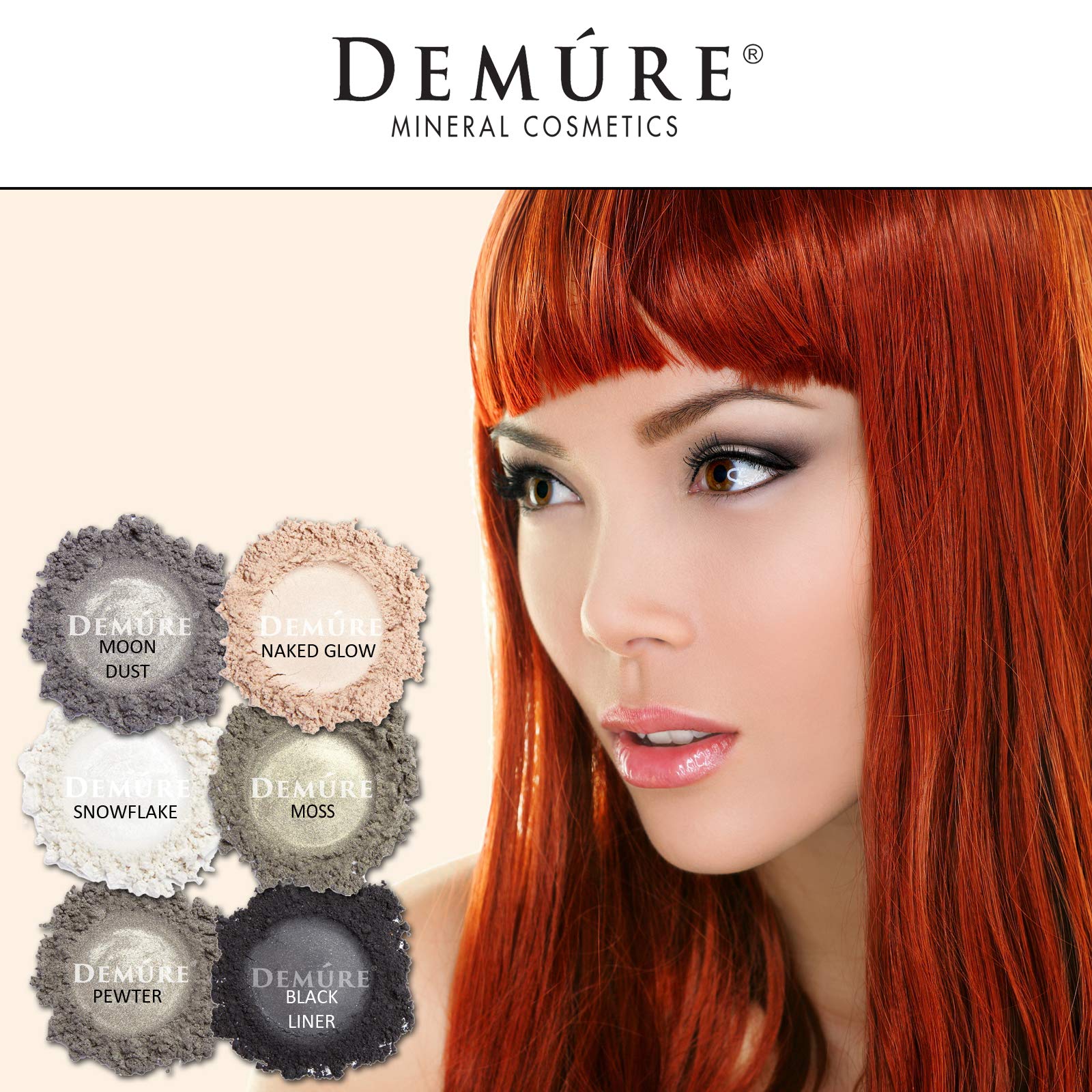 DEMÚRE Moon Dust Mineral Eye Shadow – 33 Shimmer Shades