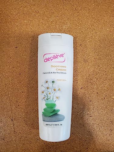 Depileve Soothing Cream - Post-Wax Lotion with Aloe Vera, Chamomile & Zinc Oxide | Calming, Light Coverage (Pack of 2)
