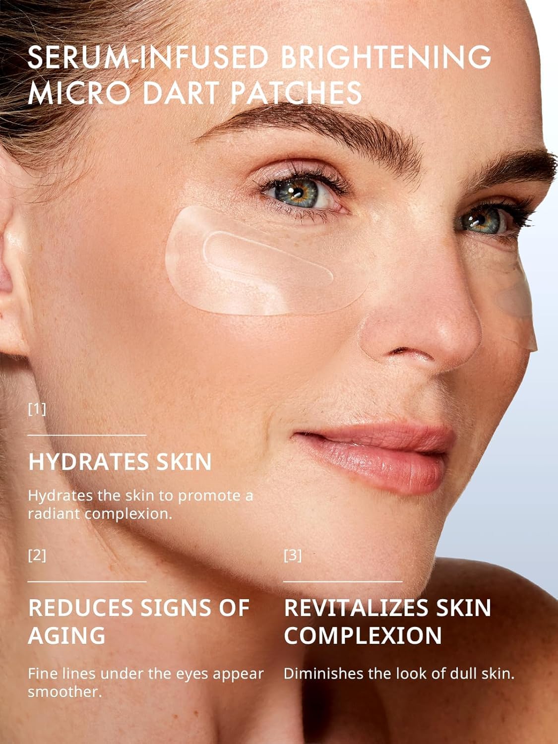depology Deepcare+ Serum-Infused Micro Dart Patches – Hydrating Eye Patches with Peptides (12 Pairs)