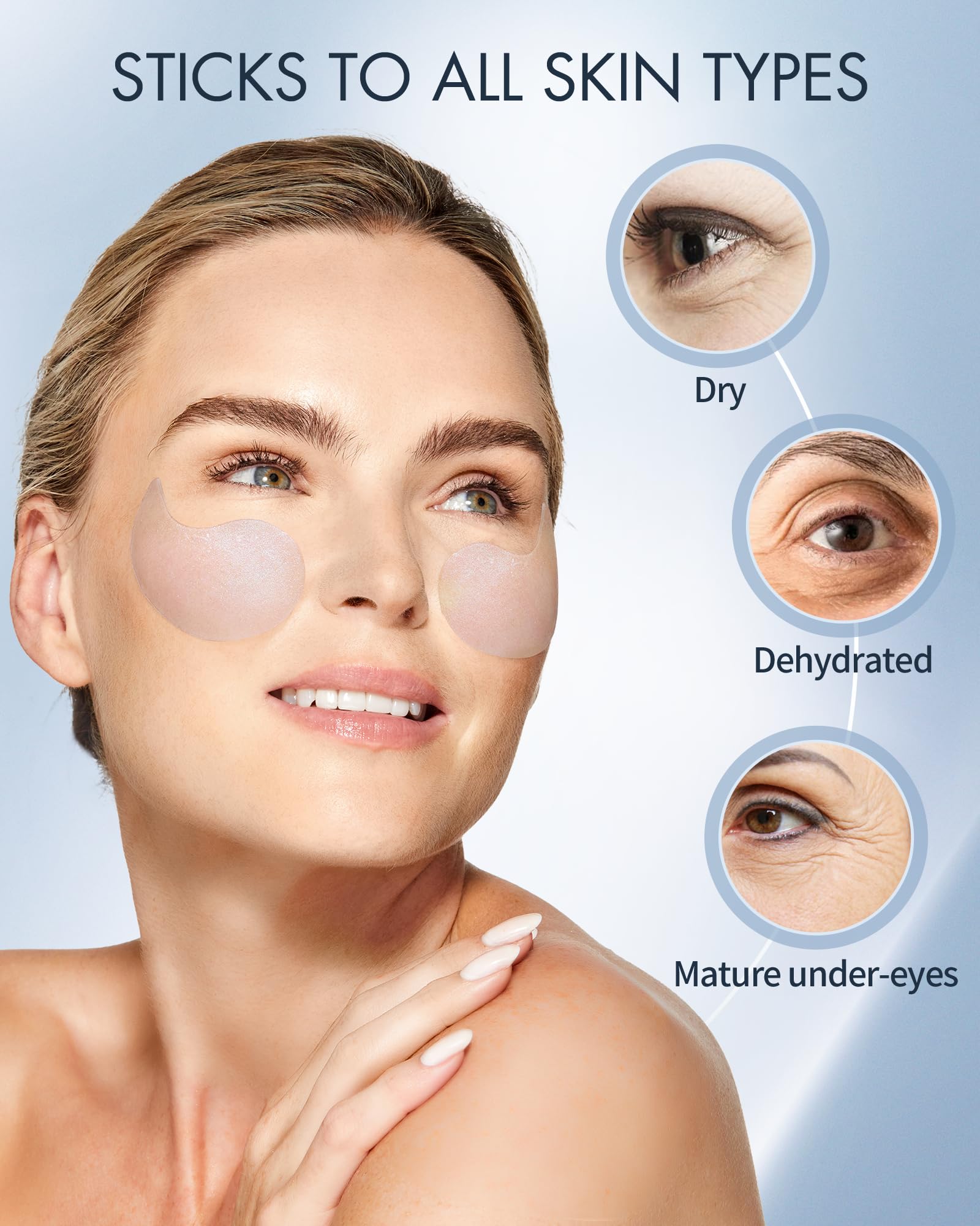 depology Replenish & Repair Under Eye Patches – Ceramides + Hyaluronic Acid | 60 Patches
