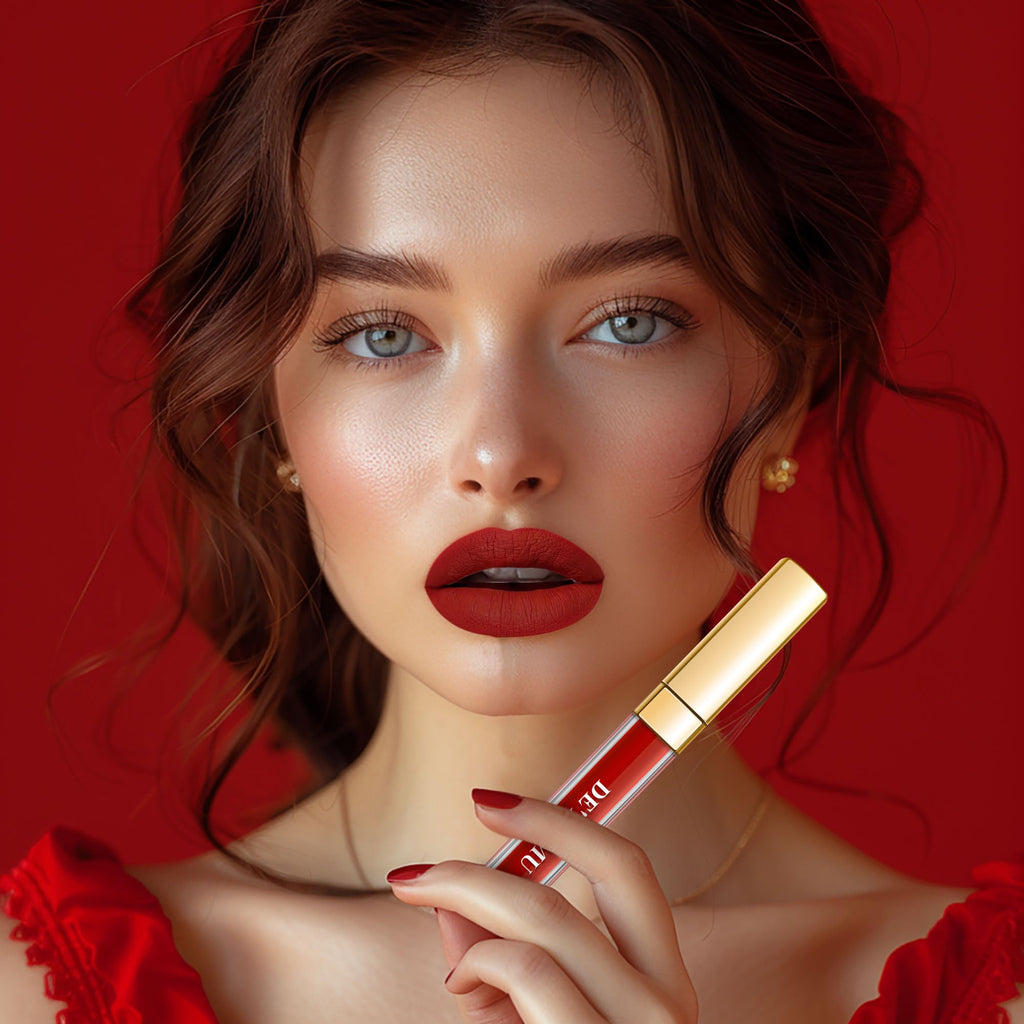Depuplum 3Pc Matte Liquid Lipsticks – Vegan, Long-Lasting Lip Color (DM15, DM05, DM26)