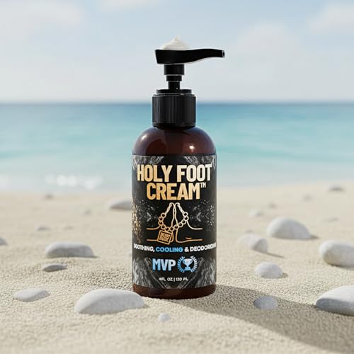 Derm Dude Holy Foot Cream | Daily Moisturizing with DeoPlex Freshness & Arrowroot | MVP Scent 4oz